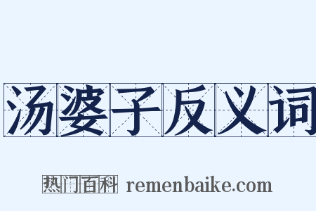 汤婆子反义词是什么意思的图片